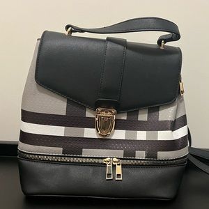 Cute Preppy Mini Backpack Purse - Dark Academia